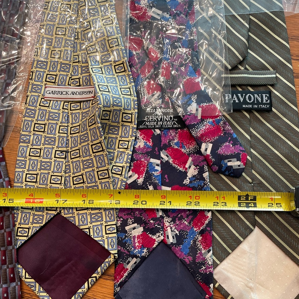 Men's Assorted 100% Silk Ties - Picture 4 of 8